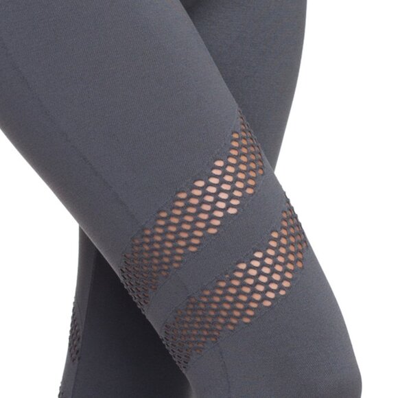 Seamless Faded yoga leggings workout pants mesh sexy high waist capri - Picture 4 of 5